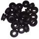 Rubber Grommet 16mm, Black (25 Pcs)
