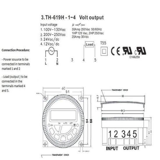 Digital Timer Programmable Time
