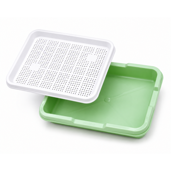 Microgreens Growing Tray | Soil-Free Seed Germination Kit for Sprouts  ( Set of 3 )