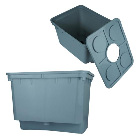 Dutch Bucket HDPE  For Hydroponic and Gardening with Elbow (Siphon) and Lid