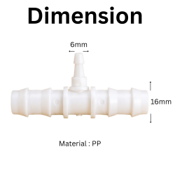 16 to 6 mm Connector