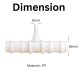 16 to 6 mm Connector