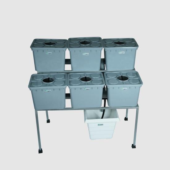 6 Double Decker Dutch Bucket Hydroponics System