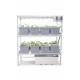16 Dutch Bucket Indoor Vertical Hydroponics System with Aluminium Structure