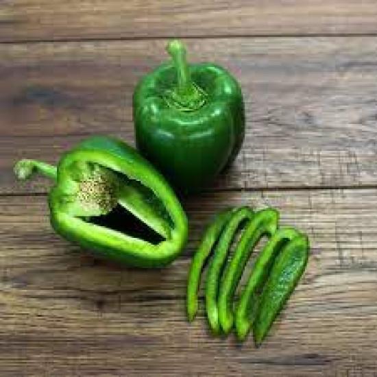 Green Capsicum  (हरी शिमला मिर्च) - 500 gm bell pepper (Green)
