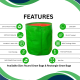 Grow Bags of 250 GSM Round HDPE  – UV Protected (Pack of 5)