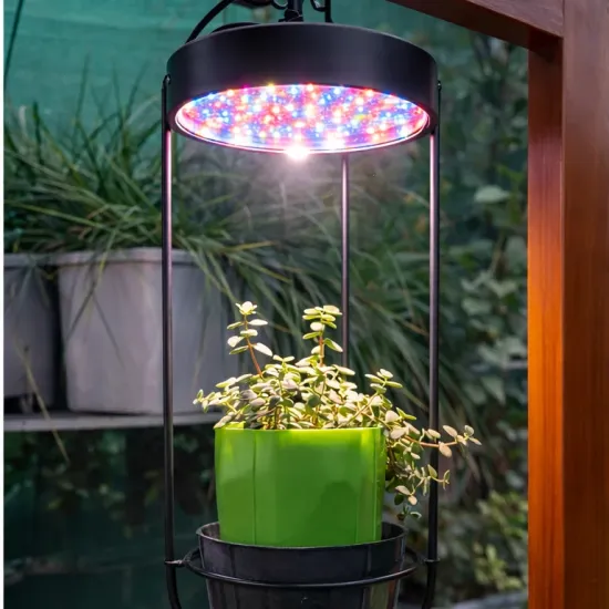 15W Full Spectrum LED Round Grow Light for Indoor Plants & Hydroponics